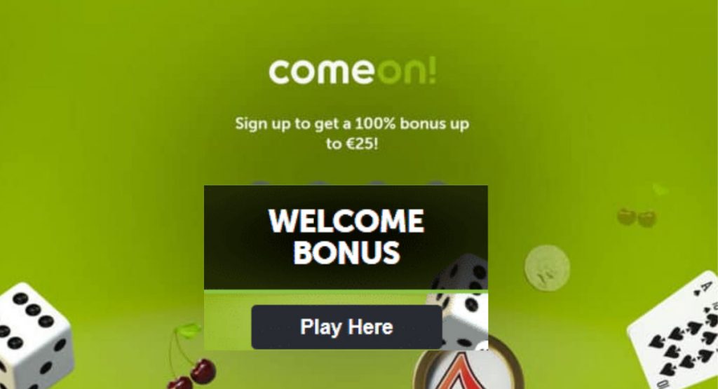 Comeon welcome bonus